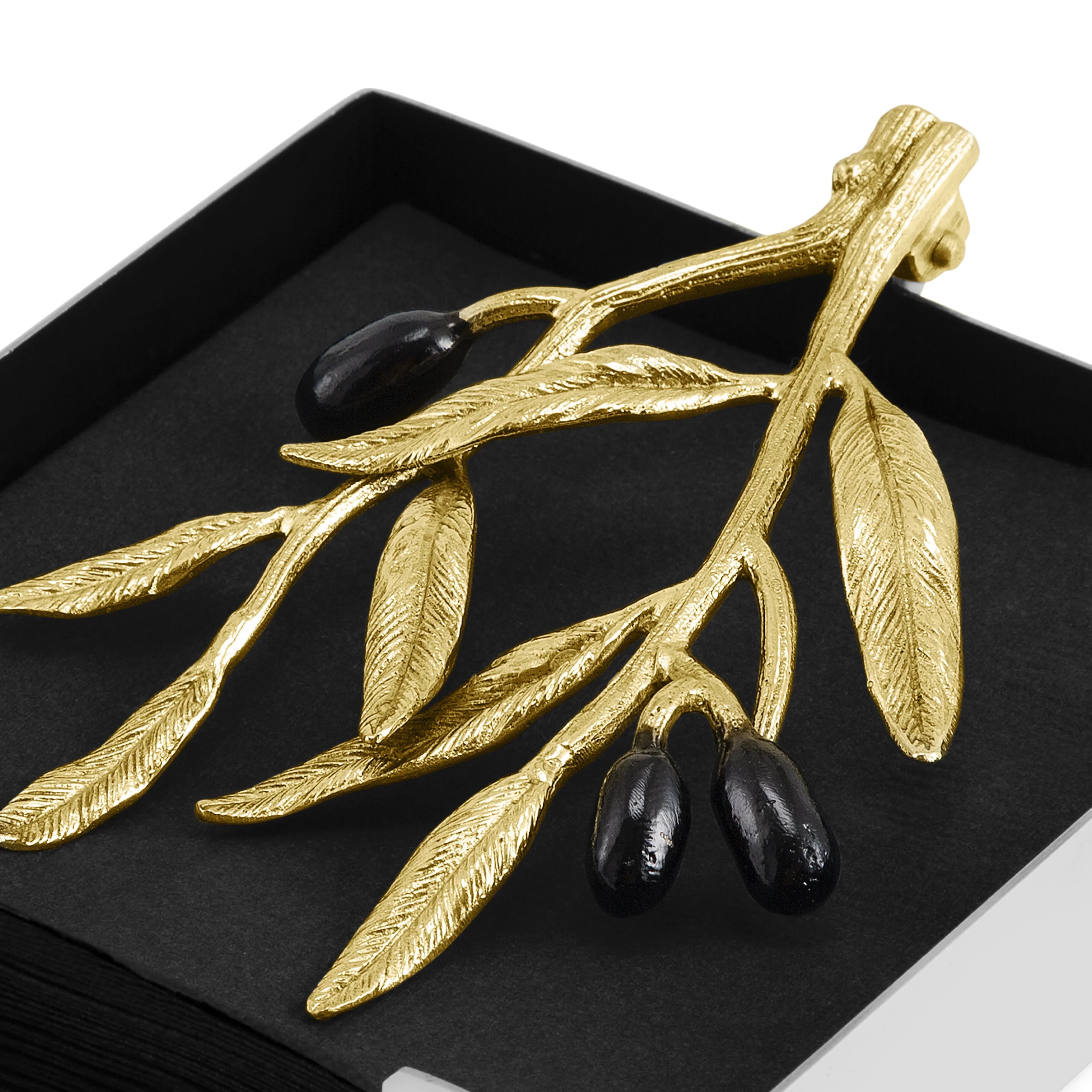 OLIVE BRANCH COCKTAIL NAPKIN HOLDER