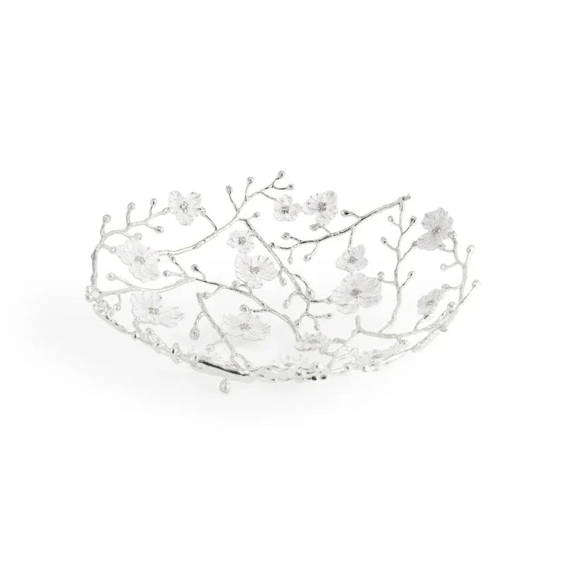 Silver Orchid Basket