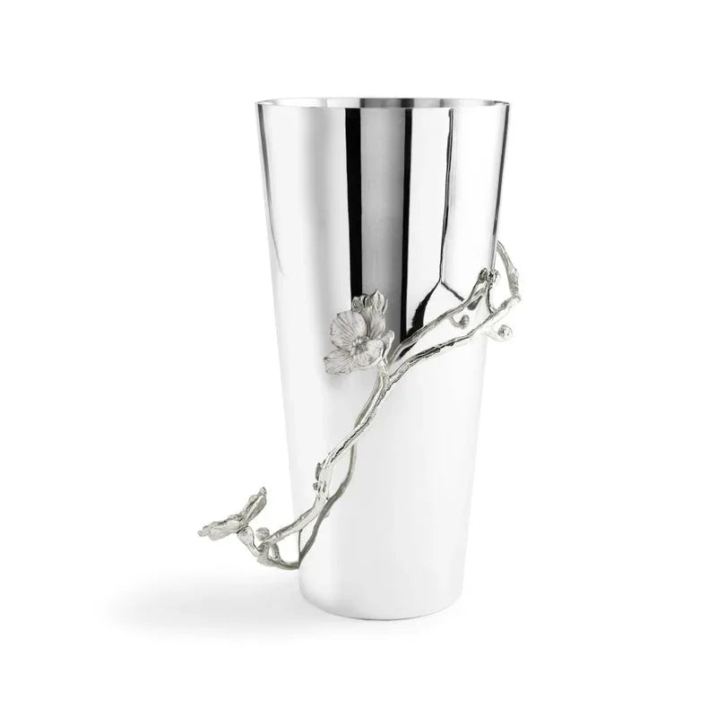 Silver Orchid Large Vase