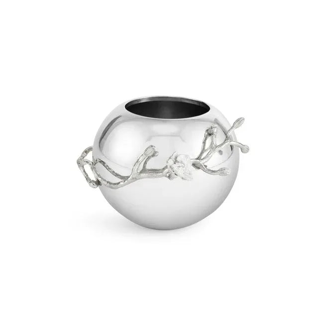 Silver Orchid Rose Bowl