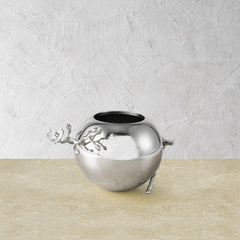 Silver Orchid Rose Bowl