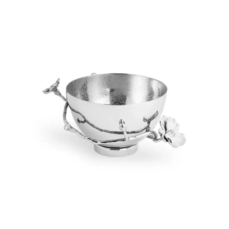 Silver Orchid Small Bowl
